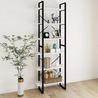 Regały - vidaXL Wysoki regał biały 80x30x210 cm lita sosna 806543 - miniaturka - grafika 1
