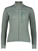 Kurtki i kamizelki sportowe damskie - Craft Kurtka kolarska "Core Bike SubZ" w kolorze szarozielonym - miniaturka - grafika 1