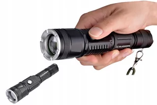 Latarka Led Mocna Zoom Cree akumulatorowa taktyczn - Latarki - miniaturka - grafika 1