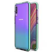 Etui i futerały do telefonów - Spring Case pokrowiec żelowe etui z kolorową ramką do Samsung Galaxy A70 miętowy - miniaturka - grafika 1