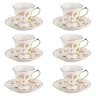 Filiżanki - Komplet filiżanek porcelanowych 180 ml WALENCJA Ivory - miniaturka - grafika 1