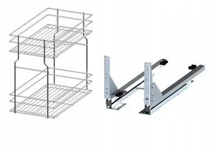Cargo 300 2 Poziomy Variant Multi Rejs Efekt Chrom - Meble modułowe i akcesoria - miniaturka - grafika 1
