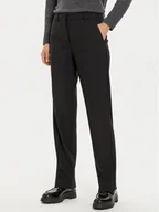 Spodnie damskie - Calvin Klein Spodnie materiałowe K20K207633 Czarny Regular Fit - miniaturka - grafika 1