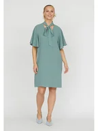 Sukienki - SisterS point Sukienka w kolorze miętowym - miniaturka - grafika 1