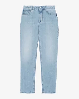 Spodnie damskie - BURBERRY Jasnoniebieskie jeansy o prostym kroju rozmiar 27 - grafika 1