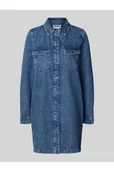 Sukienki - Sukienka jeansowa z kieszeniami na piersi model NEW SIGNE - Noisy May - miniaturka - grafika 1