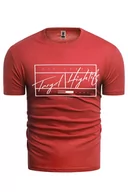 Koszulki męskie - koszulka 483a - czerwona - Risardi - miniaturka - grafika 1