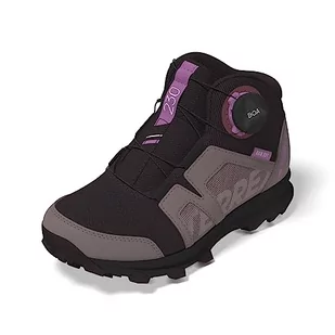 adidas Unisex Terrex Boa Mid R.rdy K Shoes-High (Non-Football), Shadow Maroon Matt Purple Met Wonder Red, 33.5 EU - Buty dla chłopców - miniaturka - grafika 1
