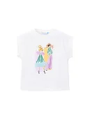 Bluzki dla dziewczynek - Mayoral Top 3005 Écru Regular Fit - miniaturka - grafika 1