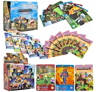 Karty Minecraft Booster Box 288 kart 36 saszetek kart - Czasopisma - miniaturka - grafika 1
