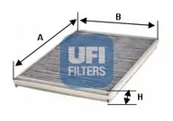 Filtry kabinowe - Filtr, wentylacja przestrzeni pasażerskiej UFI Filtry 54.120.00 - miniaturka - grafika 1