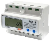 Inne urządzenia pomiarowe - Trójfazowy elektroniczny licznik / miernik Qoltec 400V DIN Wi-Fi TUYA LCD - miniaturka - grafika 1