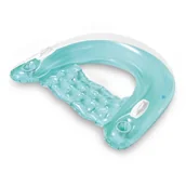 Materace dmuchane i koła do pływania - Fotel do pływania z uchwytami, Intex, 147x99 cm, niebieski - miniaturka - grafika 1