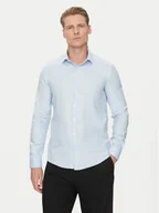 Koszule męskie - Calvin Klein Koszula K10K114316 Niebieski Slim Fit - miniaturka - grafika 1