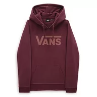 Bluzy damskie - Vans Damska bluza z kapturem Wm Drop V Logo Bluza z kapturem, Port Royale, M, Port Royale, M - miniaturka - grafika 1