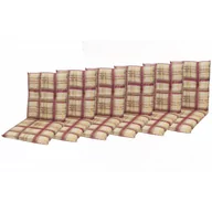 Poduszki ogrodowe - CLASSIC 9017 low - zestaw 6 poduszek na fotele i krzesła - miniaturka - grafika 1