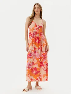 ONLY Sukienka letnia Nova 15347730 Pomarańczowy Regular Fit - Sukienki - miniaturka - grafika 1