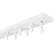 Karnisze - Karnisz PCV II torowy 300 cm z żabkami - miniaturka - grafika 1