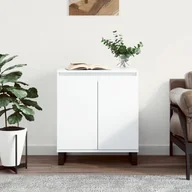 Komody - vidaXL Komoda, biała, 60x35x70 cm, materiał drewnopochodny - miniaturka - grafika 1