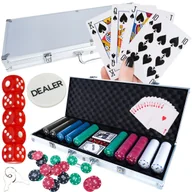 Zabawki interaktywne dla dzieci - Zestaw Do Pokera 500 Żetonów Texas Mocny + Walizka U41 - miniaturka - grafika 1