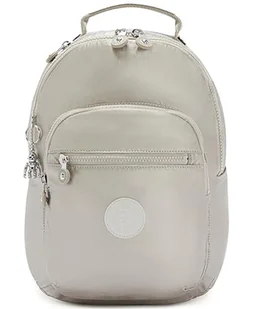 Kipling SEOUL S Mały plecak, Metallic Glow (Srebrny) - Plecaki - miniaturka - grafika 1