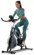 Rowery treningowe - Rower spiningowy Indoor Cycling HS-045IC Bravo niebieski - miniaturka - grafika 1