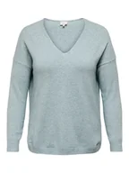 Swetry damskie - ONLY Sweter w kolorze błękitnym - miniaturka - grafika 1