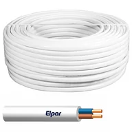 Przewody elektryczne - Przewód YDY 2x1,0 450/750V biały, ELPAR - miniaturka - grafika 1