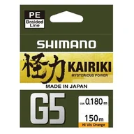 Żyłki wędkarskie - Plecionka SHIMANO Kairiki G5 0.18 mm / 150 m Pomarańczowy - miniaturka - grafika 1