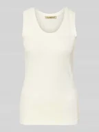 Koszulki i topy damskie - Top na ramiączkach z okrągłym dekoltem model ‘Pointelle’ - miniaturka - grafika 1