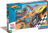 Puzzle - Clementoni Clementoni Puzzle 104el SuperColor Hot Wheels 25760 - miniaturka - grafika 1