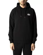 Bluzy męskie - Fila Męska bluza z kapturem Belfort, Czarne piękno, M - miniaturka - grafika 1