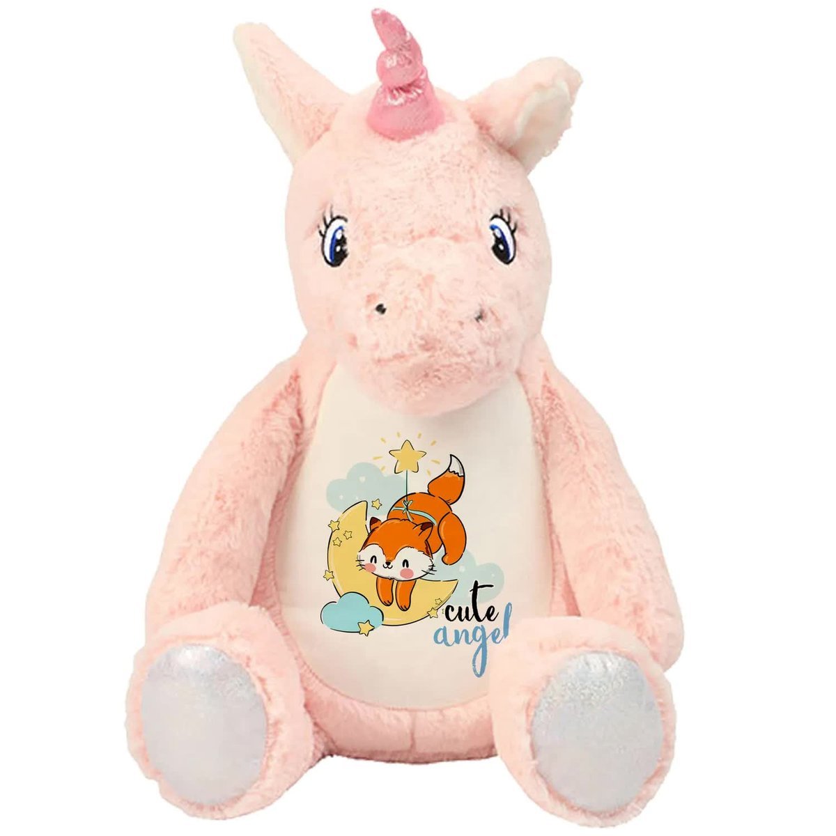 Maskotka Przytulanka Miś Jednorożec Na Prezent Urodziny Liski CUTE ANGEL Wz