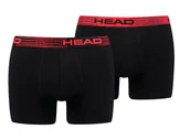 Majtki męskie - HEAD BOKSERKI MĘSKIE BASIC BOXER 2P BLACK r S - miniaturka - grafika 1