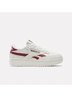 Trampki damskie - Reebok Skórzane sneakersy "Club C Double Revenge" w kolorze szaro-czerwonym - miniaturka - grafika 1