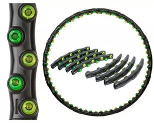 HULA HOP Z MASAŻEREM 98cm Z MAGNESAMI #H1 - Pozostały sprzęt i akcesoria do ćwiczeń - miniaturka - grafika 1