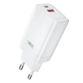 Ładowarki do telefonów - Ładowarka sieciowa XO CE17, 65W, 1x USB-C, 1x USB-A - miniaturka - grafika 1