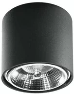 Lampy sufitowe - Lumes Lampa sufitowa Lumes Czarny industrialny plafon LED tuba EX655-Tiubo E13806sollux_SL.0697 - miniaturka - grafika 1