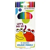 Kredki ołówkowe Monsters 12 kolorów 12 sztuk - Szkolne artykuły papiernicze - miniaturka - grafika 1