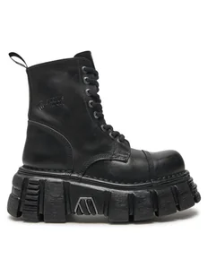 NEW ROCK Glany M-NEWMILI083-S39 Czarny - Glany damskie - miniaturka - grafika 1