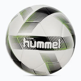 Piłka do piłki nożnej Hummel Storm 2.0 FB white/black/green rozmiar 4 - Piłka nożna - miniaturka - grafika 1