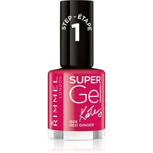 Rimmel Super Gel żelowy lakier do paznokci 024 Red Ginger 12ml - Lakiery do paznokci - miniaturka - grafika 1