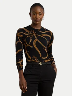 LAUREN RALPH LAUREN Bluzka 200971373001 Czarny Slim Fit - Bluzki damskie - miniaturka - grafika 1