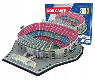 PUZZLE 3D STADION PIŁKARSKI CAMP NOU FC BARCELONA LA LIGA 69 ELEMENTÓW - Puzzle - miniaturka - grafika 1