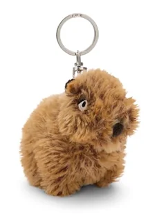 Breloczek Kapibara Capy-Barbara 10cm brązowy - Pluszowy towarzysz przytulanka zwierzęca z kółkiem na klucze do smyczy, torby albo plecaka - Plecaki - miniaturka - grafika 1