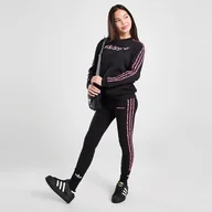 Spodnie damskie - ADIDAS LEGGINGS LEOPARD 3STRIPE LEGG BLK GIRL - adidas - miniaturka - grafika 1