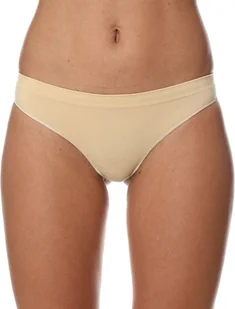 Brubeck Stringi damskie TH00182A Comfort Cotton beżowe r. XL - Bielizna sportowa damska - miniaturka - grafika 1
