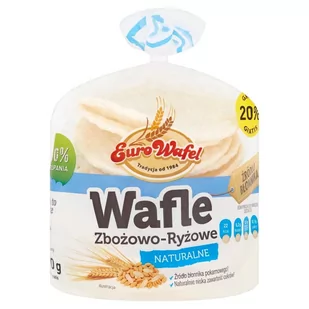 Eurowafel Wafle zbożowo-ryżowe naturalne 70 g (12 sztuk) - Pieczywo chrupkie - miniaturka - grafika 1