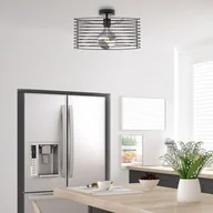 Lampy sufitowe - Metalowy plafon loftowy ANORI LOFT bialy, biały null - miniaturka - grafika 1
