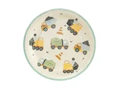 Dekoracje i nakrycia stołu na imprezę - Talerzyki urodzinowe Budowa - 18 cm - 6 szt. - miniaturka - grafika 1